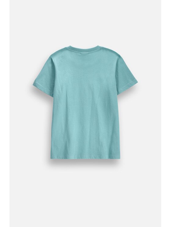 Coccodrillo Coccodrillo T-Shirt ZC6143225VBB-013 Turkusowy Regular Fit