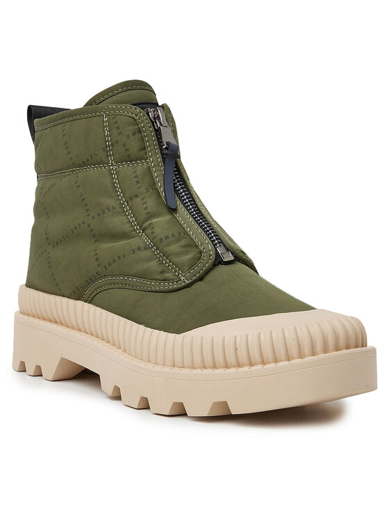 Pepe Jeans Botki PLS50506 Zielony | Modivo.pl