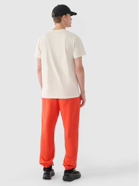 4F 4F Teplákové nohavice 4FWMM00TTROM1140-62S Červená Regular Fit