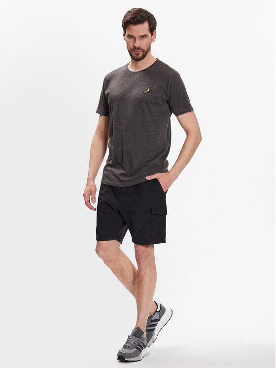 Brave Soul Brave Soul Auduma šorti MSRT-FINETAS Melns Regular Fit