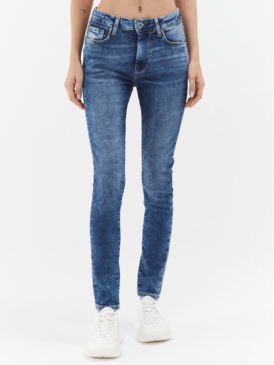 Pepe Jeans Pepe Jeans Jeansy Regent PL204171 Modrá Skinny Fit