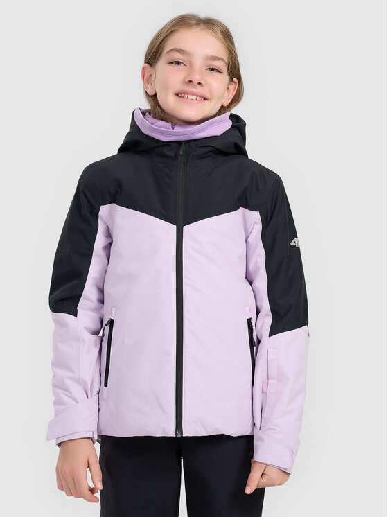 4F 4F Kurtka narciarska BASIC SKI Fioletowy jasny Regular Fit
