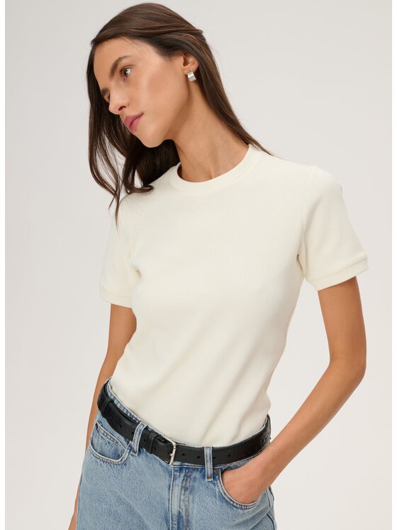 LEBRAND LEBRAND T-Shirt Fellow Biały