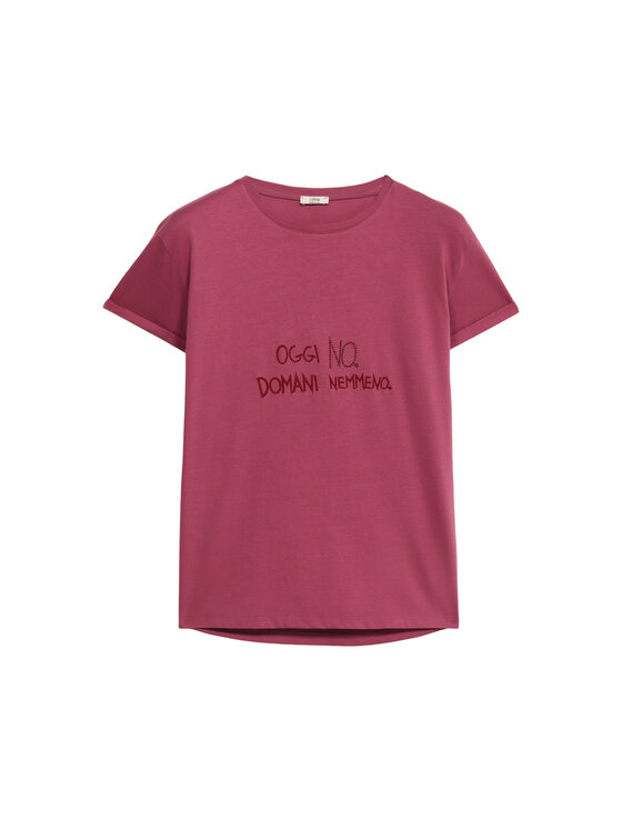 Oltre Oltre T-shirt G040J004400N019 Rosa Regular Fit