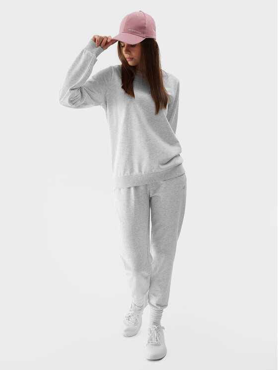 4F 4F Sweatshirt 4FWSS24TSWSF0954 Grau Regular Fit