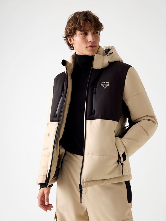 Guess Guess Pārejas jaka 179584 Bēšs Classic Fit