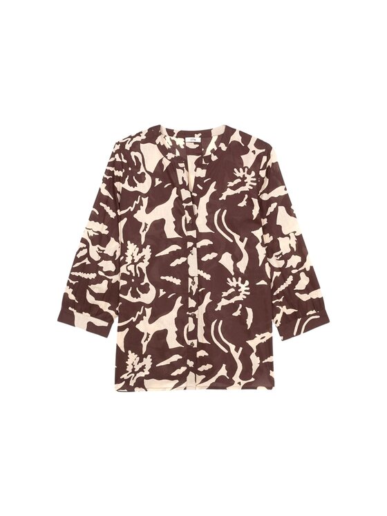 Oltre Oltre Camicia 5099R002983N0Z6 Marrone Baggy Fit