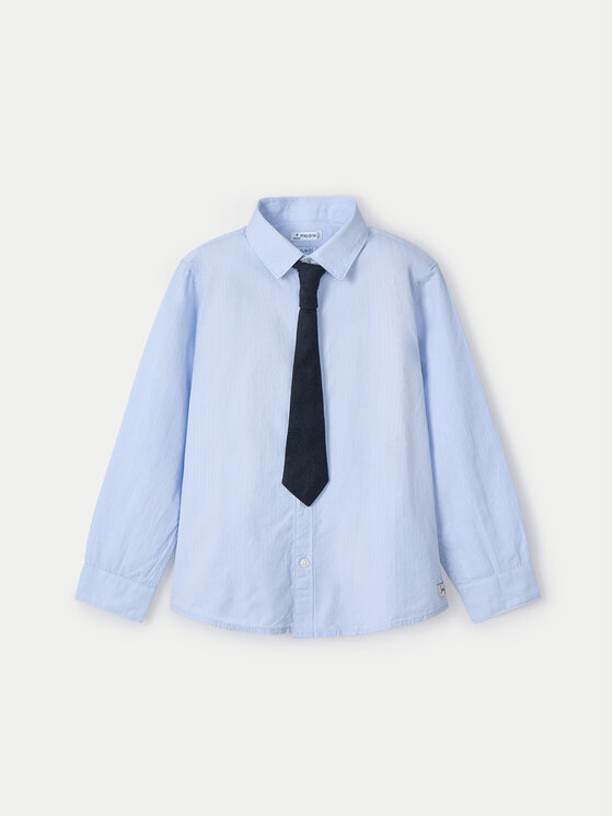 Mayoral Mayoral Camicia 4109 Celeste Regular Fit