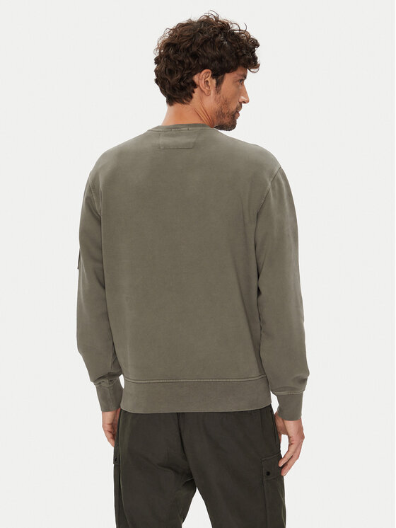 C.P. Company C.P. Company Felpa 19CMSS718A006372R Verde Regular Fit