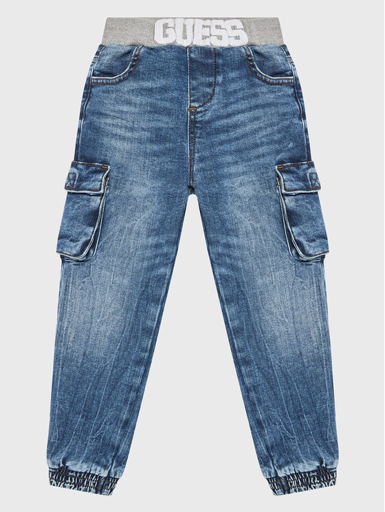 Guess Guess Jeans hlače N3RA05 D4GV0 Modra Regular Fit