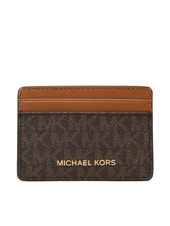 MICHAEL Michael Kors Etui pentru carduri Jet Set 34F1GJ6D0B Maro