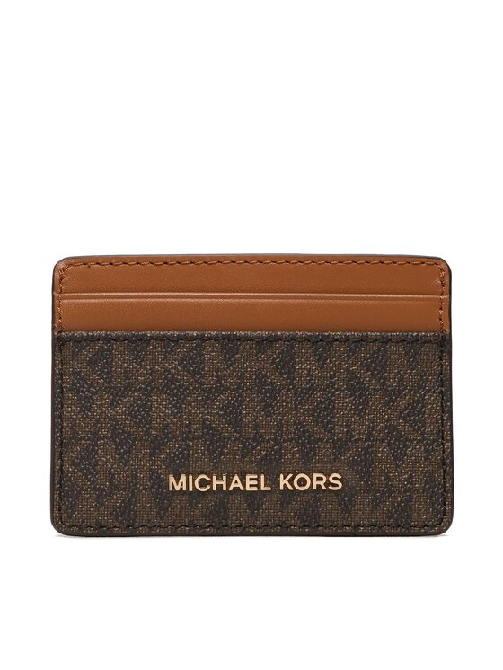 MICHAEL Michael Kors MICHAEL Michael Kors Θήκη πιστωτικών καρτών Jet Set 34F1GJ6D0B Καφέ
