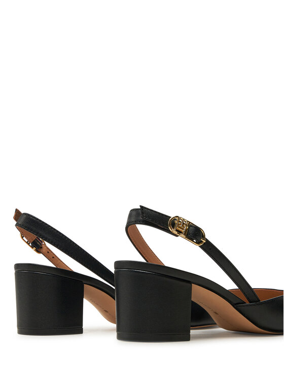 Tommy Hilfiger Tommy Hilfiger Pantofi pumps Pump Slingback Smooth Leather FW0FW08621 Negru