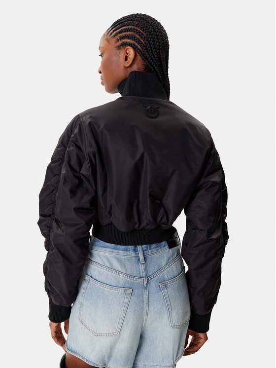 PINKO PINKO Bomber stila jaka 105339 A2OI Melns Regular Fit