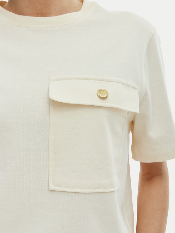 Tommy Hilfiger Tommy Hilfiger T-Shirt WW0WW49249 Béžová Relaxed Fit