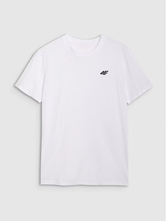 4F 4F Tričko 4FWMM00TTSHM2256-10S Biela Regular Fit