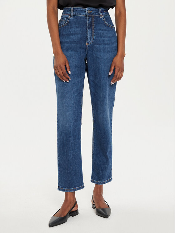 Marella Marella Džinsai Tomboy 2423186094 Tamsiai mėlyna Tomboy Fit