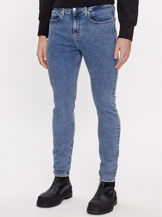 Calvin Klein Jeans Džinsi J30J323866 Zils Skinny Fit