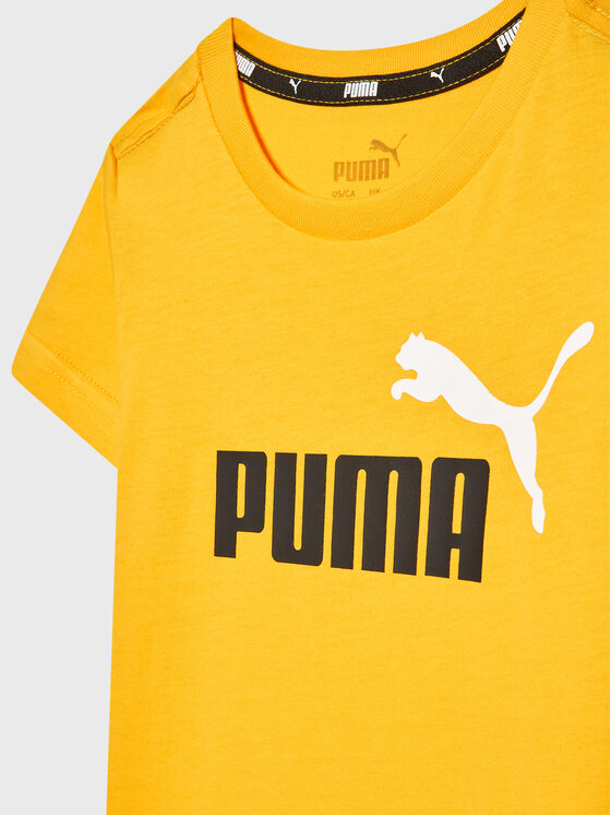 Puma T-shirt Essentials+ Two-Tone Logo 586985 Žuta Regular Fit | Modivo.hr