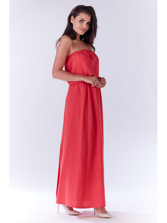 Infinite You Infinite You Sukienka letnia M135 Fioletowy Basic Fit