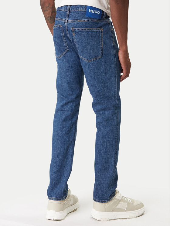 HUGO HUGO Jeansy Zane 50551886 Granatowy Skinny Fit