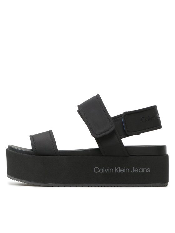 Calvin Klein Jeans Calvin Klein Jeans Sandali Flatform Sandal Softny YW0YW00965 Nero