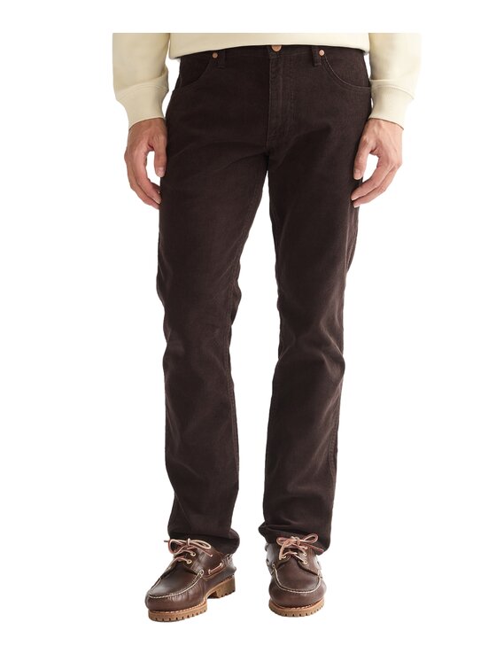 Wrangler Wrangler Spodnie materiałowe 112386859 Brązowy Regular Fit