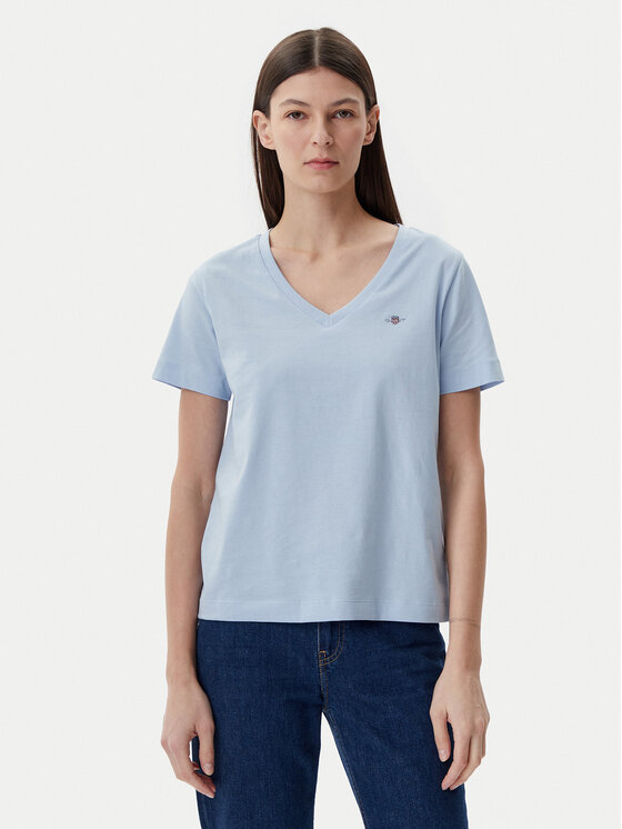 Gant Gant Tricou Shield 4200750 Albastru Regular Fit
