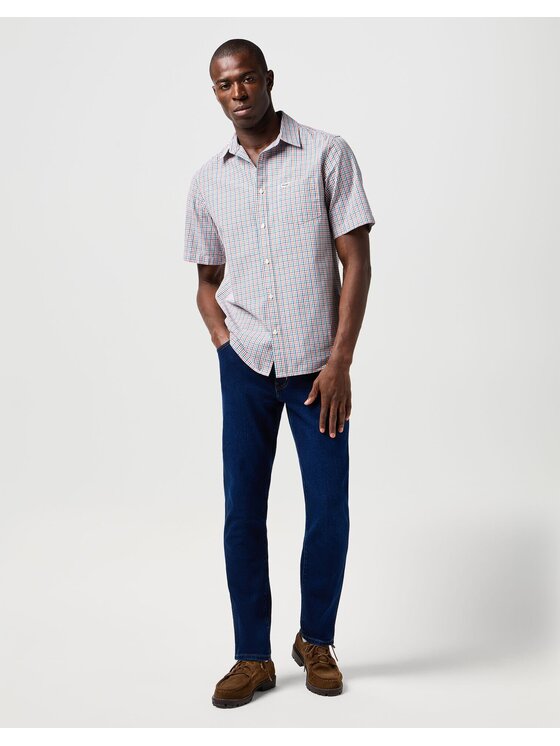 Wrangler Wrangler Koszula SS 1 PKT SHIRT Kolorowy Regular Fit