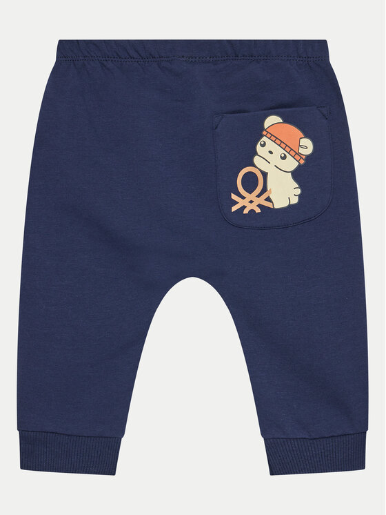 United Colors Of Benetton United Colors Of Benetton Долнище анцуг 35Q2AF023 Тъмносин Regular Fit