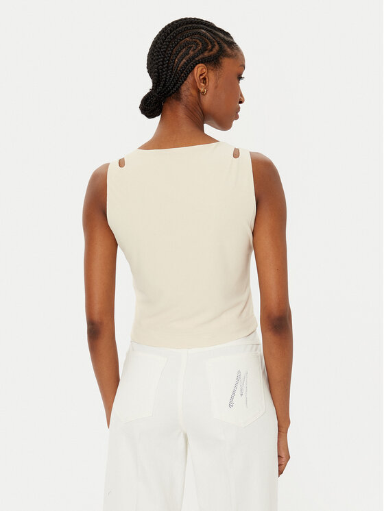 Guess Guess Top W5RP13 KAQL2 Bež Regular Fit
