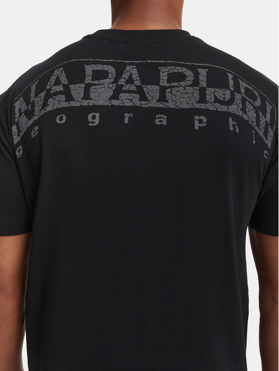 Napapijri Napapijri Majica Yourte NP0A8AU2 Črna Relaxed Fit