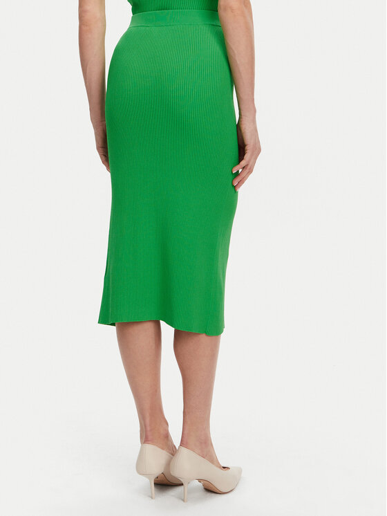 Silvian Heach Silvian Heach Midi sukňa GPP25210LO Zelená Regular Fit