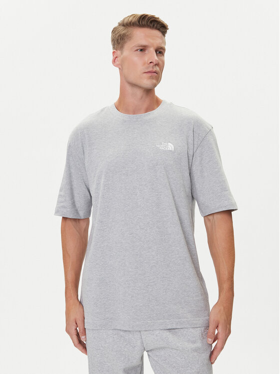 The North Face The North Face Marškinėliai Simple Dome NF0A87NR Pilka Oversize