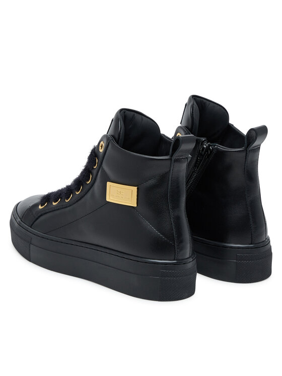 Elisabetta Franchi Elisabetta Franchi Ботильйони High Top Lace UP F4-A9E-0362-1251930 S Чорний