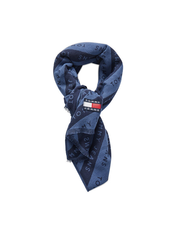 Tommy Jeans Fular Tjw Heritage Jacquard Scarf AW0AW10703 Bleumarin
