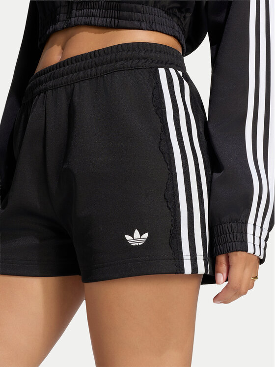 adidas adidas Спортивні шорти Lace 3 Stripes LG4267 Чорний Regular Fit