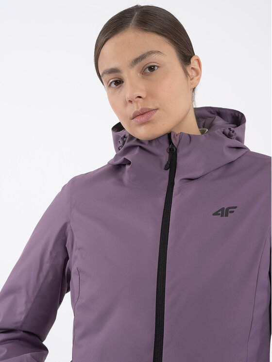 4F 4F Skijacke 4FAW23TJACF120 Violett Regular Fit