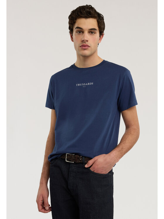 Trussardi Trussardi T-Shirt G0308000134N034 Niebieski jasny Regular Fit