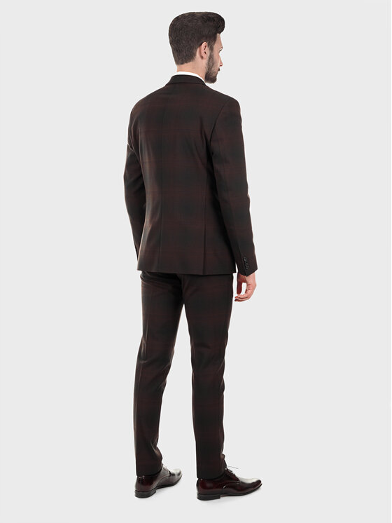 Evenemen Evenemen Garnitur MONTINI Brązowy Slim Fit