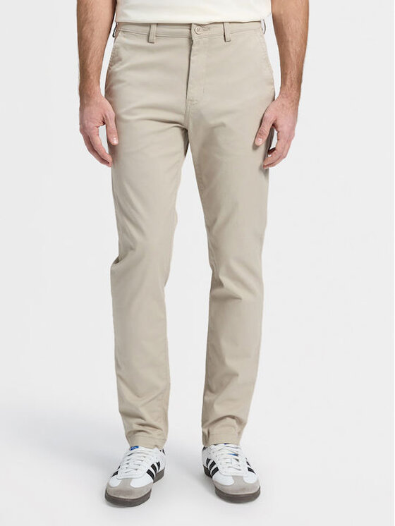 Lee Lee Spodnie materiałowe CHINO SLIM Beżowy Slim Fit