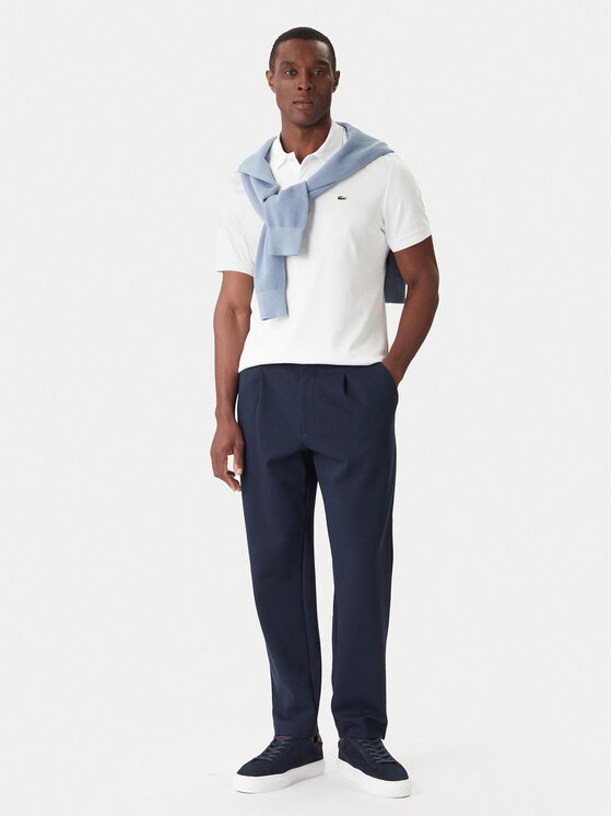 Lacoste Lacoste Polo majica DH2050 Bela Regular Fit