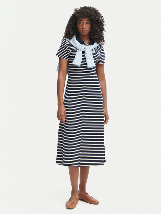 Tommy Hilfiger Tommy Hilfiger Igapäevane kleit WW0WW48745 Tumesinine Regular Fit