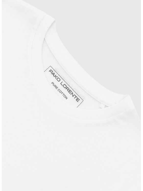 Pako Lorente Pako Lorente T-Shirt P26SF-TT-001 Biały Regular Fit