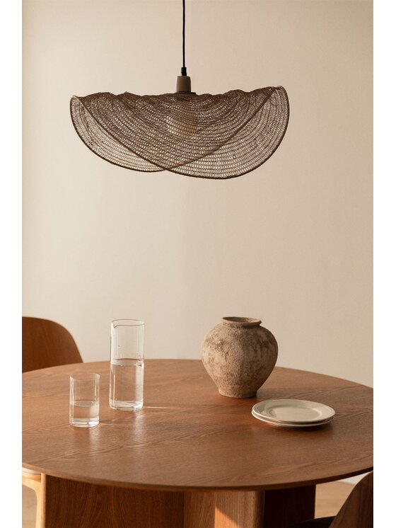 MIAhome MIAhome Lampa wisząca z drucianej siatki Garaine Beżowy