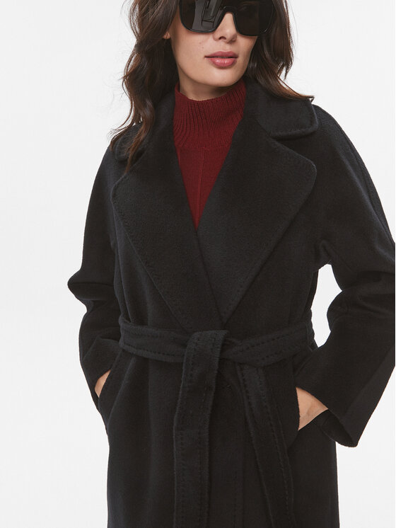 Weekend Max Mara Weekend Max Mara Wollmantel Tempera 2350161233 Schwarz Regular Fit