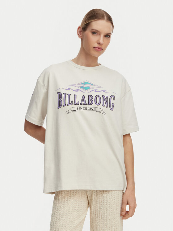 Billabong Billabong Тишърт Wave Out EBJZT00481 Бял Loose Fit
