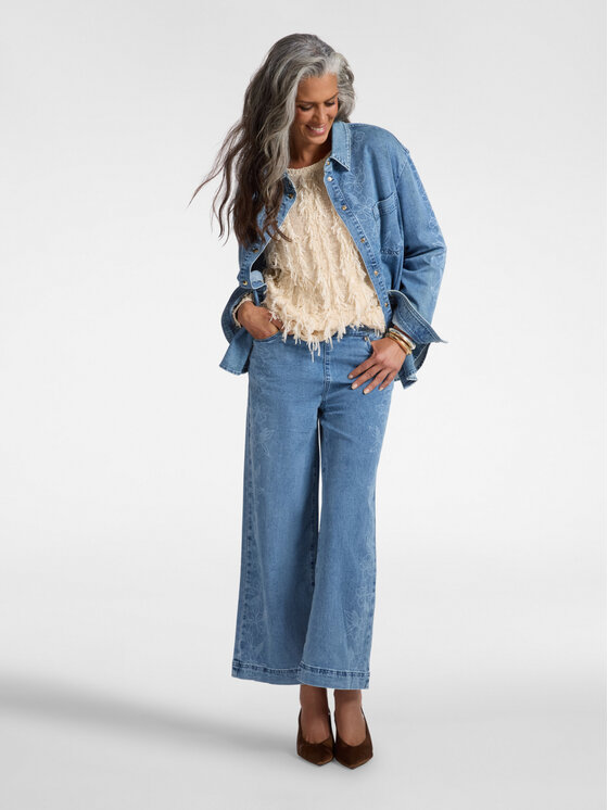 Elena Mirò Elena Mirò Koszula 5413P000286N0Z4 Turkusowy Regular Fit