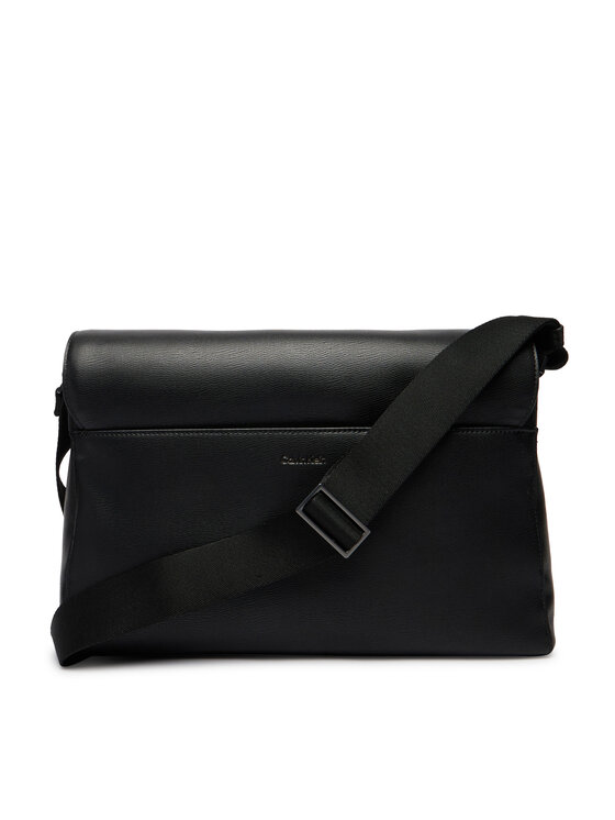 Calvin Klein Calvin Klein Ľadvinka Emblem Hw Flap Messenger LV04D3299G Čierna