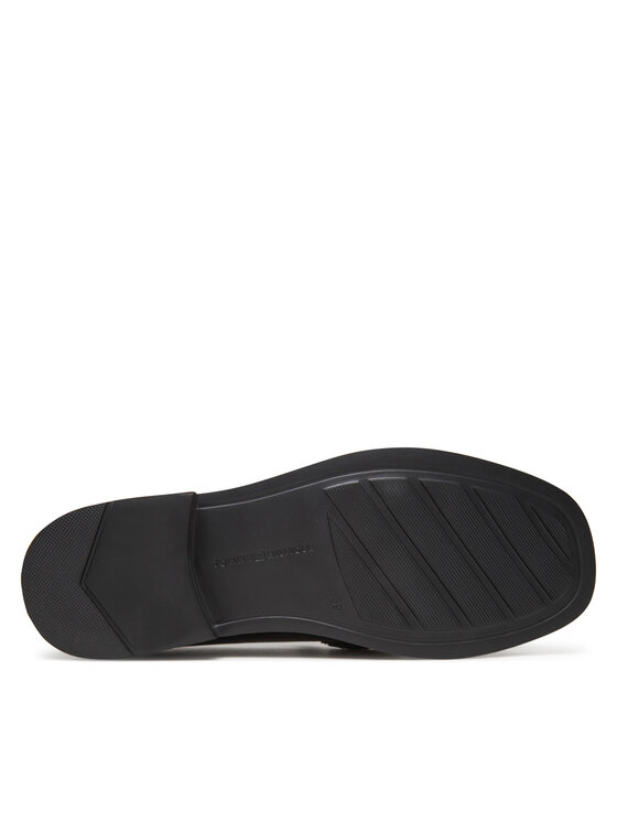 Tommy Hilfiger Tommy Hilfiger Mokaszin Crest Squarish Toe Penny Loafer FW0FW08633 Fekete